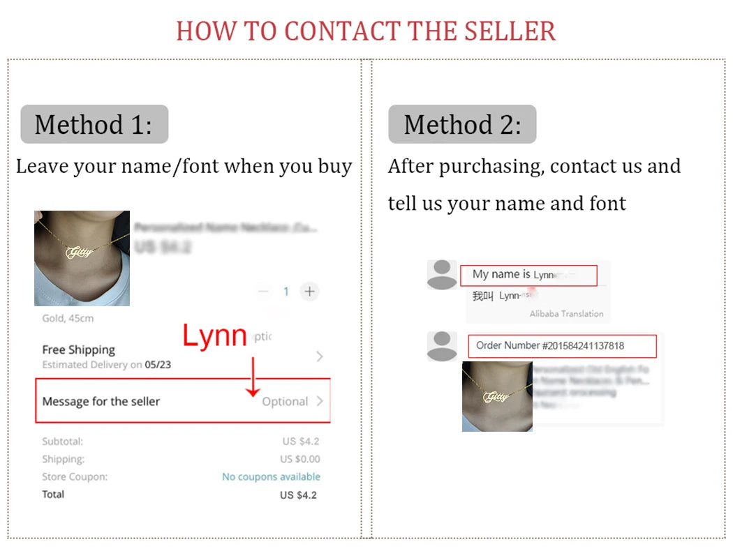 Customized Stainless Steel Women Necklace